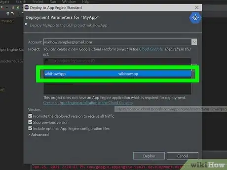 Image titled Create and Deploy a Java Web App to Google App Engine Step 25