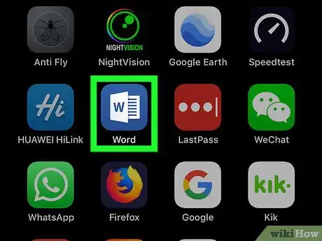 Image titled Remove Footers in Word on iPhone or iPad Step 1