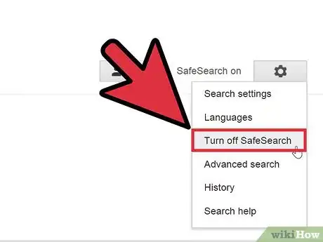 Image titled Turn Off Family Filter on Search Engines Step 4