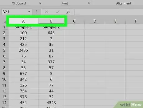 Image titled Add Up Columns in Excel Step 3