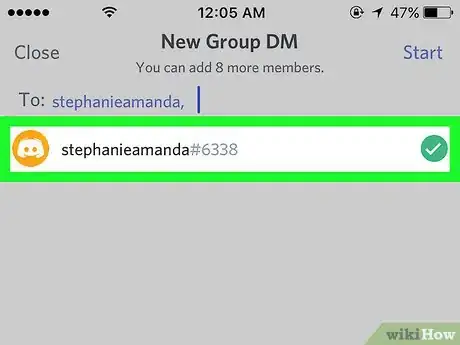 Image titled Send Direct Messages in Discord on iPhone or iPad Step 9