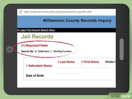 Image titled Find out if Someone Is in Jail in Williamson County, Texas Step 3