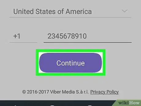 Image titled Create a Viber Account on Android Step 6