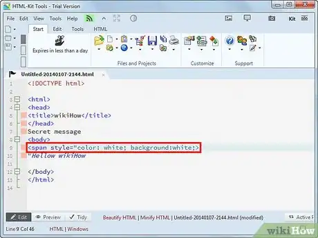 Image titled Make Text Invisible on a Web Page Step 2