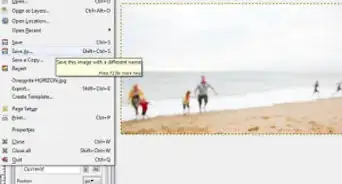 Straighten a Horizon Using Gimp