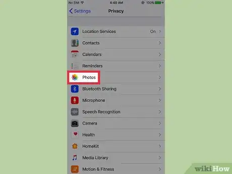 Image titled Change Which Apps Have Access to Your Photos on an iPhone Step 3