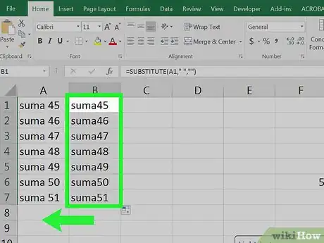 Image titled Remove Spaces Between Characters and Numbers in Excel Step 18