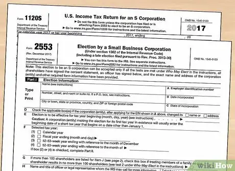 Image titled File an LLC As an S Corp for Taxes Step 8