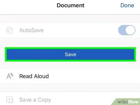 Image titled Save a Word Document in iCloud Step 4