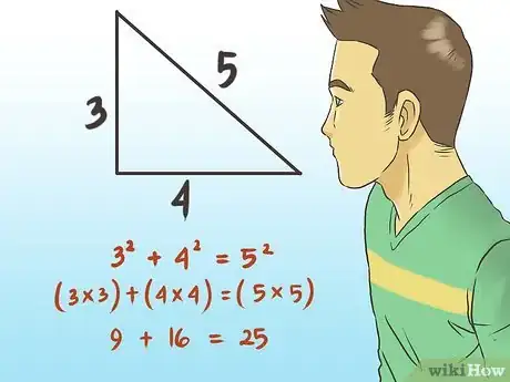 Image titled Use the 3 4 5 Rule to Build Square Corners Step 1