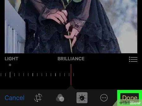 Image titled Adjust the Brilliance in the Photo Using the iPhone Photos App Step 8