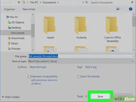 Image titled Convert a WordPerfect Document to a Microsoft Word Document Step 15