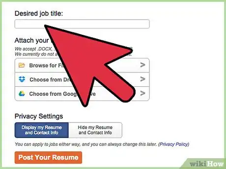 Image titled Upload an Existing Resume on CareerBuilder Step 4
