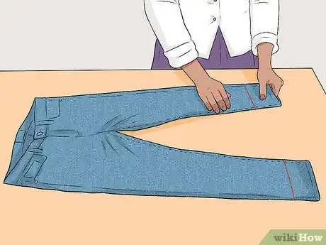 Image titled Hem Jeans with Hot Glue Step 2