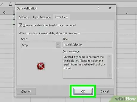 Image titled Create a Drop Down List in Excel Step 19