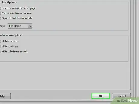 Image titled Set the Opening View of a PDF in Acrobat Professional Step 9