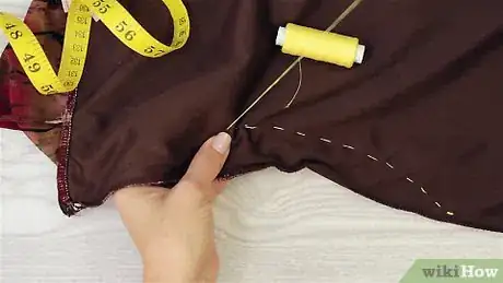 Image titled Baste Fabric Step 1