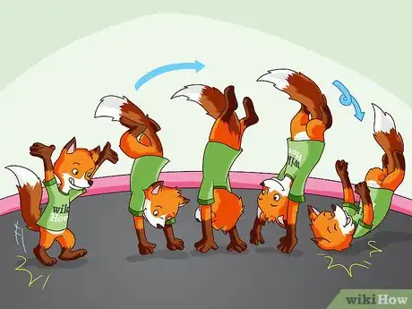 Image titled Do a Knee Flip on a Trampoline Step 06