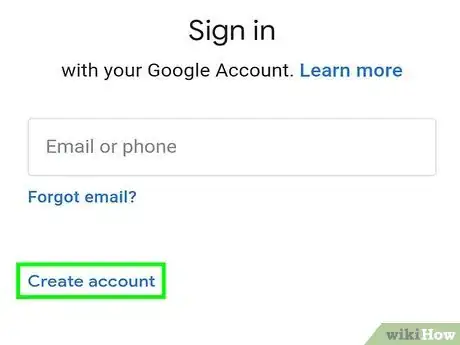 Image titled Create a Google Account Using an Android Device Step 5
