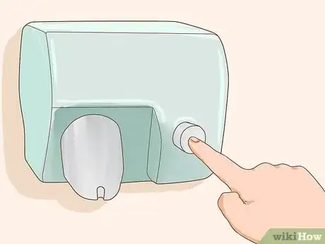 Image titled Dry Your Hands in a Public Bathroom Step 1