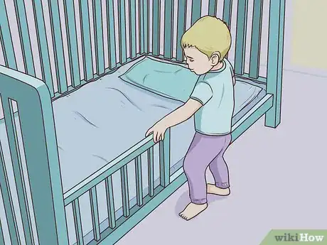 Image titled Get a Toddler to Sleep in His or Her Own Bed Step 1