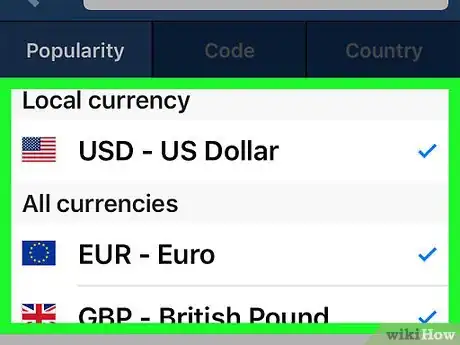 Image titled Use the XE Currency App Step 6