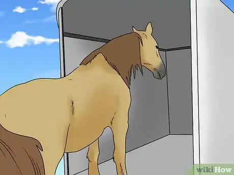Image titled Load a Frightened Horse Into a Horse Trailer Step 12