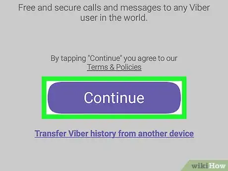 Image titled Create a Viber Account on Android Step 3
