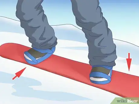 Image titled Ollie on a Snowboard Step 3