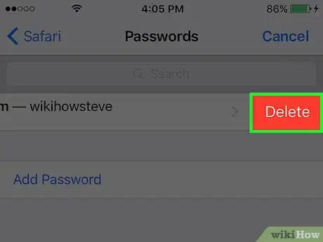 Image titled Delete Your Saved Passwords from Safari on an iPhone Step 6