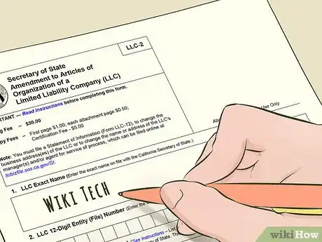 Image titled Change the Name of an LLC Step 9