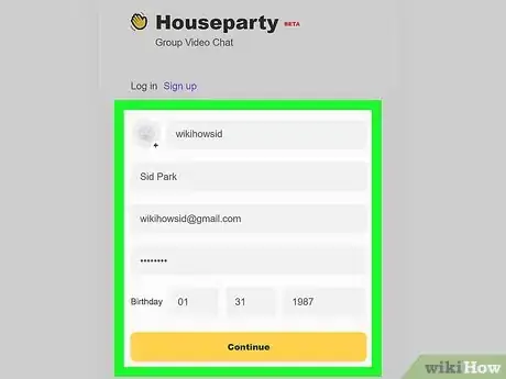 Image titled Use Houseparty on Chrome Step 3