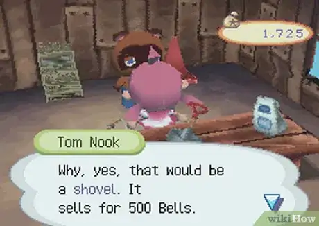 Image titled Get a Golden Shovel in Animal Crossing Wild World Step 1