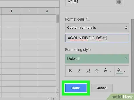 Image titled Highlight Duplicates on Google Sheets on PC or Mac Step 10