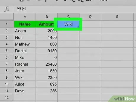 Image titled Do a Reverse Vlookup in Google Sheets Step 2
