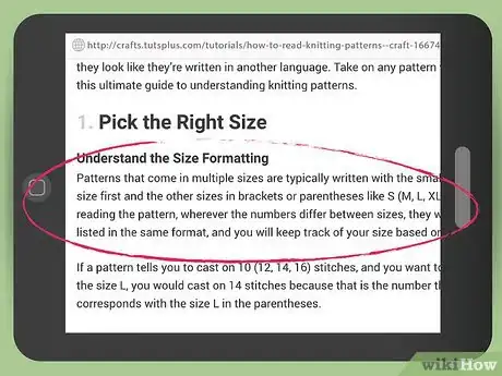 Image titled Read a Knitting Pattern Step 4