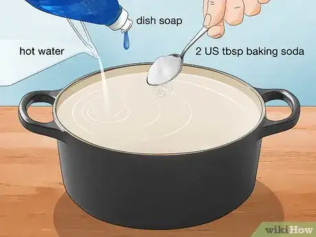 Image titled Clean an Enameled Cast Iron Dutch Oven Step 2