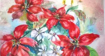 Paint Red Poinsettias in Watercolor