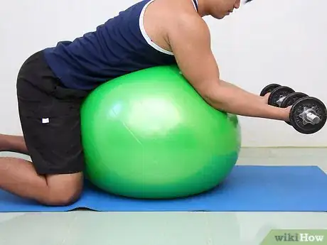 Image titled Work out Biceps With an Exercise Ball Step 4