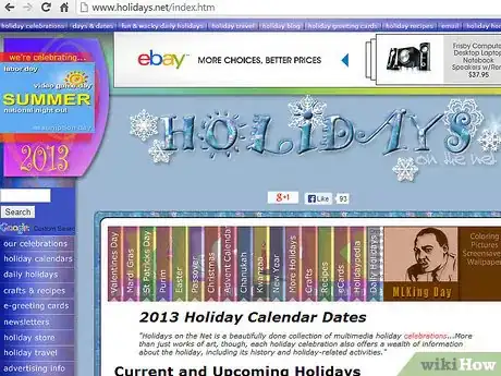 Image titled Find Out What Type of Holiday Exists Today Online (Besides Common Holidays) Step 10