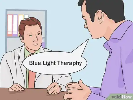 Image titled Use Blue Light Acne Treatment Step 01