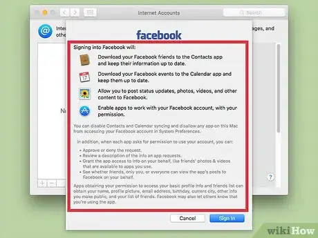 Image titled Add a Facebook Account to a Mac Step 6