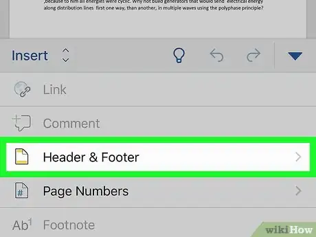 Image titled Remove Footers in Word on iPhone or iPad Step 8