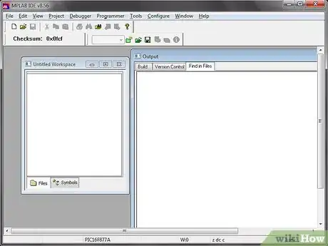 Image titled Create a Project to Program a PIC Using MPLAB IDE V8.56 Step 1