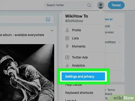 Image titled See Who You Have Blocked on Twitter Step 1