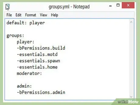 Image titled Set up Bpermissions for a Minecraft Bukkit Server Step 9Bullet3