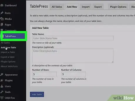 Image titled Insert a Table in WordPress Step 7