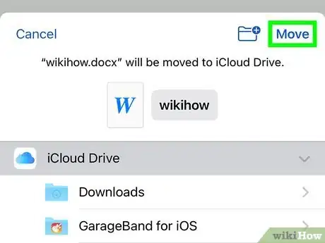 Image titled Save a Word Document in iCloud Step 8