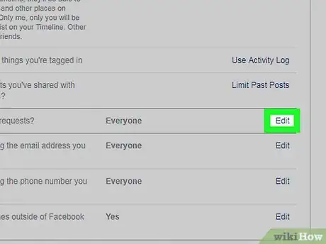 Image titled Stop All Friend Requests on Facebook Step 12