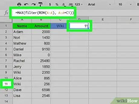 Image titled Do a Reverse Vlookup in Google Sheets Step 4
